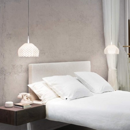 Lago - Fluttua Bed - Fabric Headboard