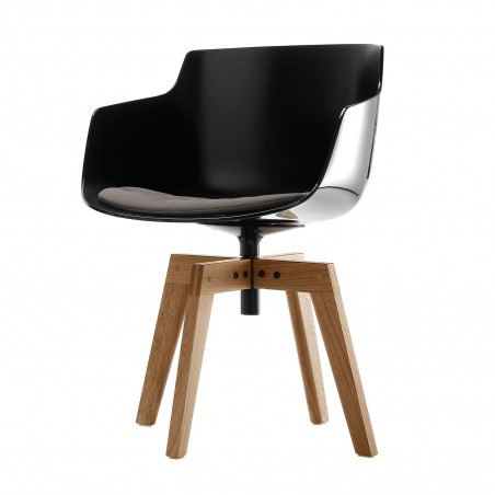 MDF Italia - Flow Slim - 4 gambe in rovere