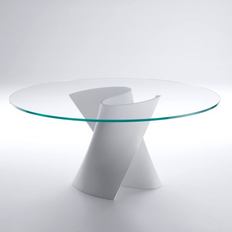 MDF Italia - S Table - Tavolo Top Cristallo Temperato Trasparente