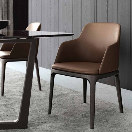 Poliform - Chaise Grace Avec Accoudoirs