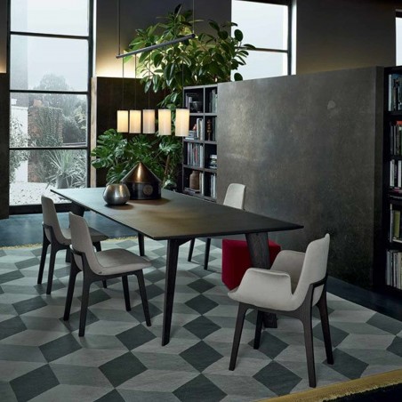 Poliform - Chaise Ventura avec accoudoirs