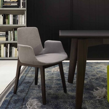 Poliform - Chaise Ventura avec accoudoirs