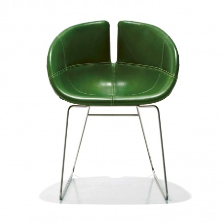 Moroso - Poltroncina Fjord base inox