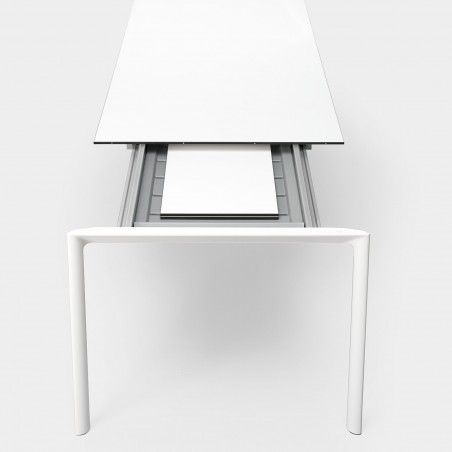 Kristalia - Maki 90 Glass Extendable Table