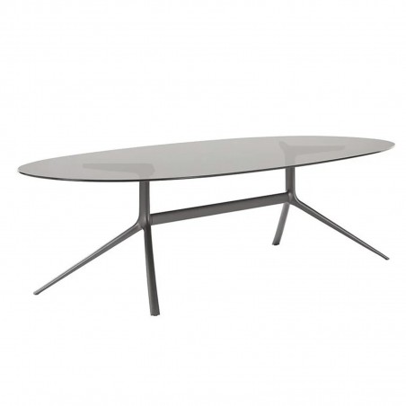 Poliform - Mondrian Table Oval Verre
