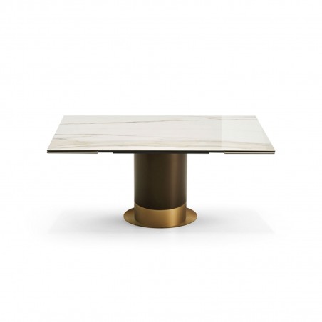Eforma - Cilindro Table Extensible - Plateau en Ceramique