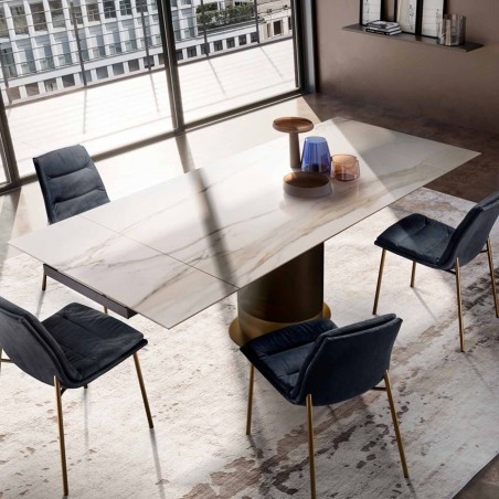 Eforma - Cilindro Extendible Table - Ceramic Top