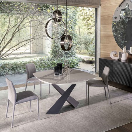 Riflessi - Living Table Extensible Rond or Carrè