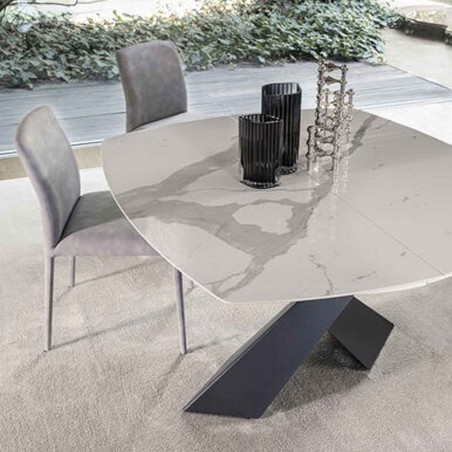 Riflessi - Living Table Extensible Rond or Carrè
