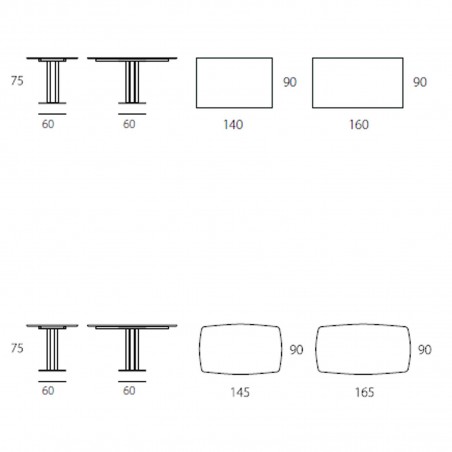 Riflessi - Tower Table Fixe