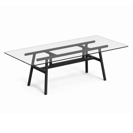 Kristalia - Bottega Table Rectangulaire - Plateau en Verre