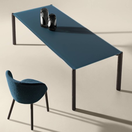 Lago - Correr Slim Table - Plateau en Verre