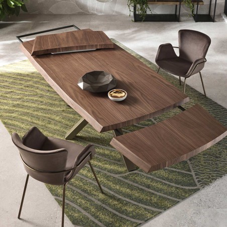 Riflessi - Table Shangai Extensible Bords irréguliers