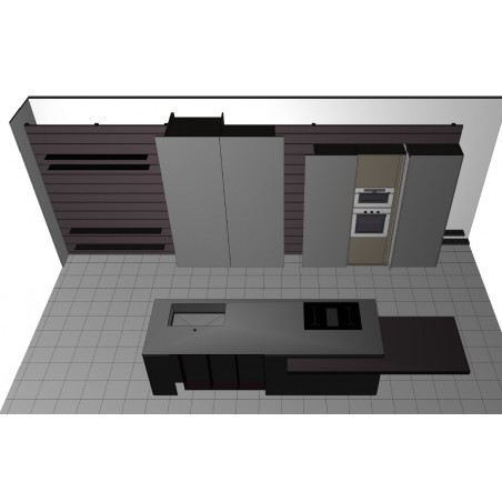 Modulnova - MH6 Super Matt Cucina + Zona Living