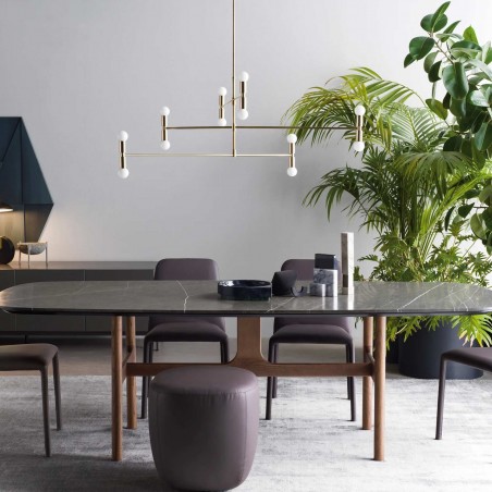 Novamobili - Torii Table with Marble Top