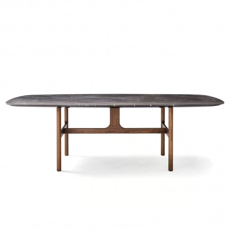 Novamobili - Torii Table avec Plateau en Marbre