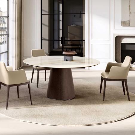 Eforma - Teo Table with Ceramics Top