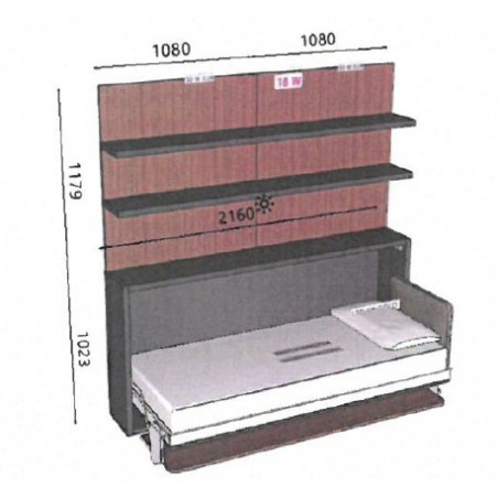 Clei - Lit Convertible Kali avec Bureau