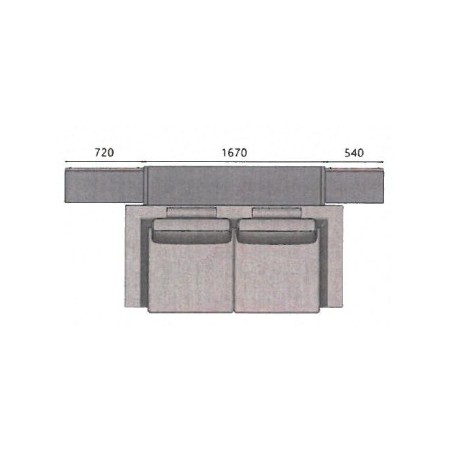 Clei - Tonale Sofa with Hideway Bed