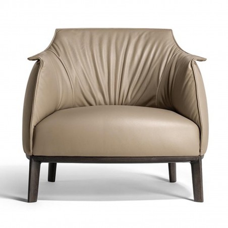 Poltrona Frau - Archibald Fauteuil avec Pieds en Bois