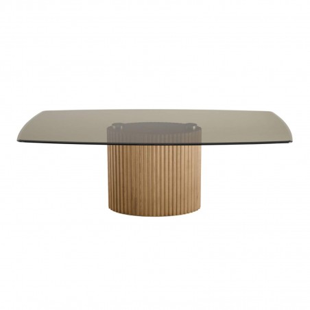 Riflessi - Enea Table avec Base en bois
