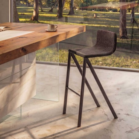 Lago - Mezz'aria Stool - Imbottito liscio