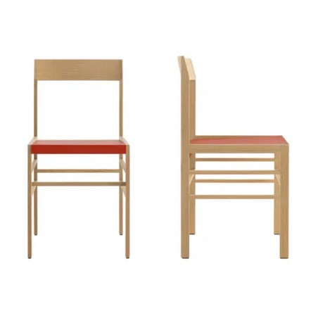 B&B Italia - Metric Chair with Leather Seat